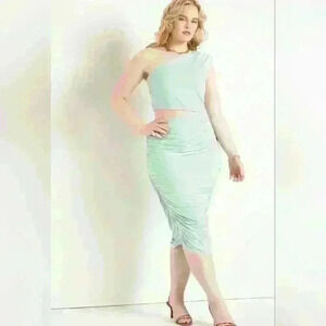 Eloquii  One Shoulder Ruched Dress size 20